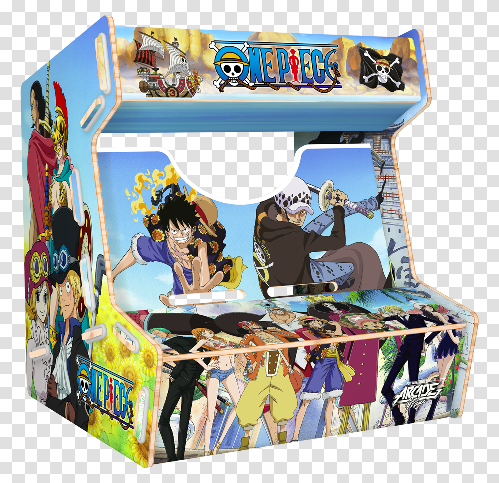 Two New Arcades Mini Models One Piece And Dragon Ball Z Arcade Mini Dragon Ball, Arcade Game Machine, Person Transparent Png
