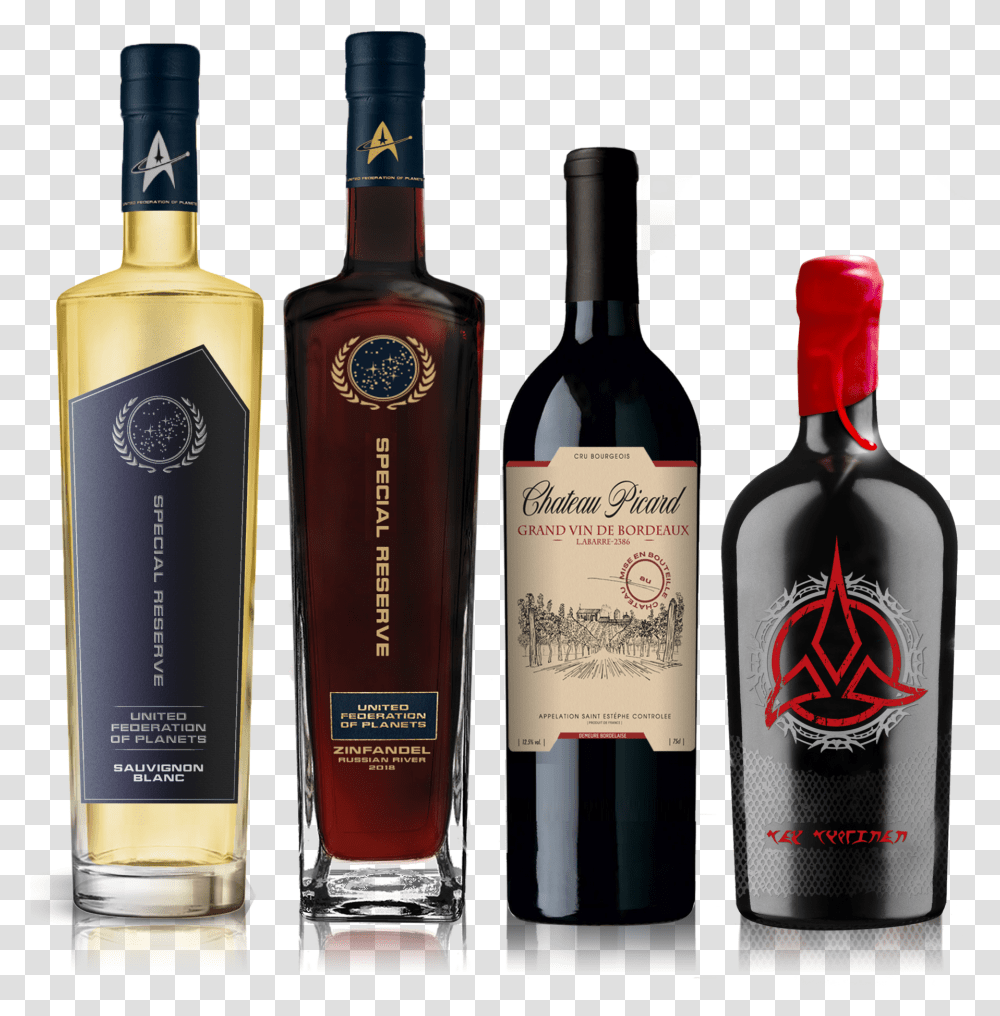 Two New Star Trek Wines Announced Including Klingon Bloodwine Star Trek Wines, Alcohol, Beverage, Drink, Bottle Transparent Png