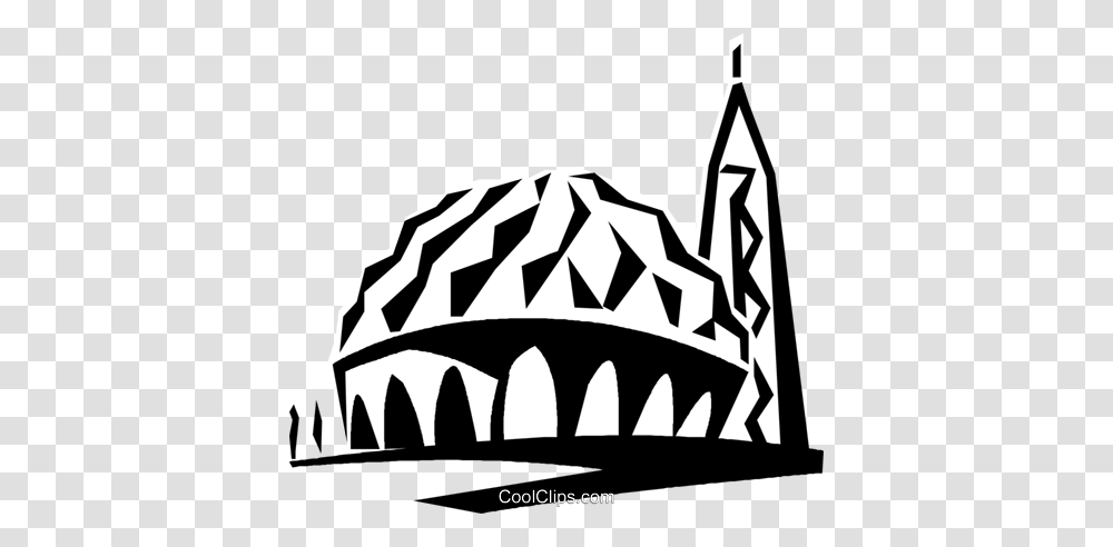 Two Niles Mosque Egypt Royalty Free Vector Clip Art Illustration, Dome, Architecture, Building, Planetarium Transparent Png