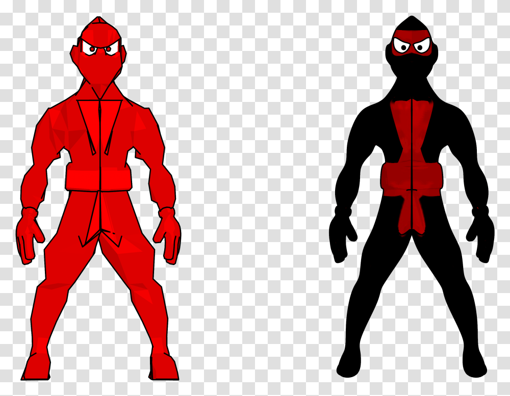 Two Ninja Clipart Spider Man 2099 Design, Person, Human, Batman, Sweatshirt Transparent Png