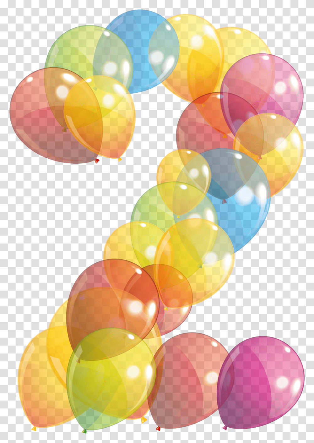 Two Number Of Balloons Clipart Image Transparent Png