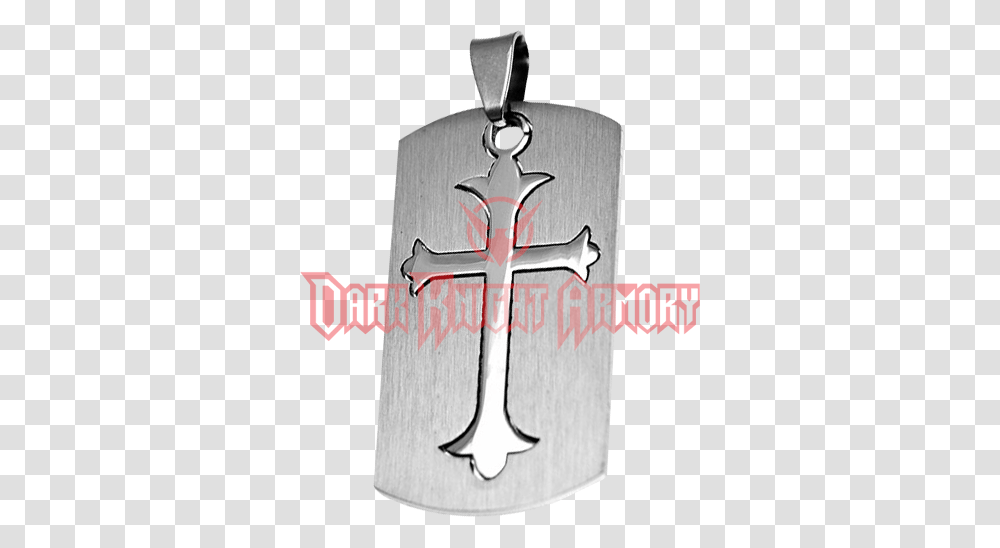 Two Part Gothic Cross Dog Tag, Pendant Transparent Png