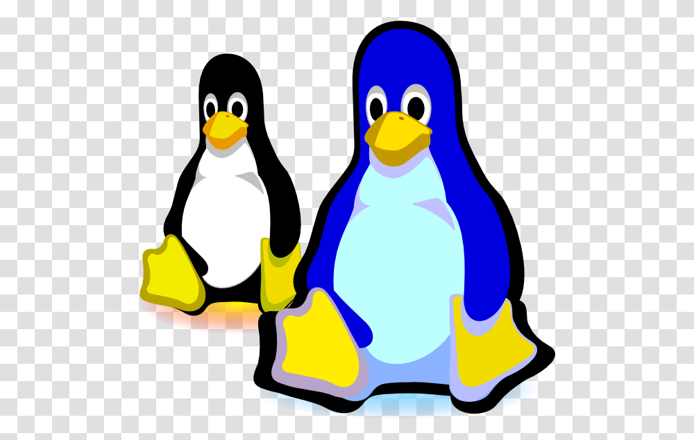 Two Penguins Svg Clip Arts Linux And Android, Bird, Animal, King Penguin Transparent Png