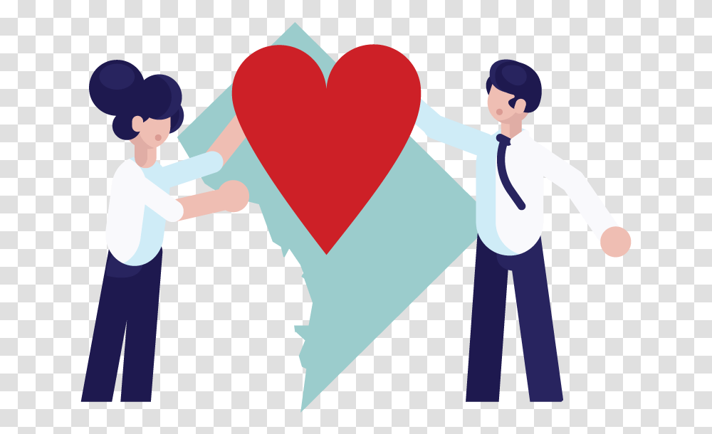 Two People Forming A Nonprofit In Washington Dc Nonprofit Organization, Person, Heart, Hand Transparent Png