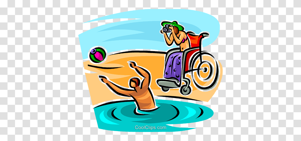 Two People Playing, Chair, Furniture, Wheelchair, Water Transparent Png