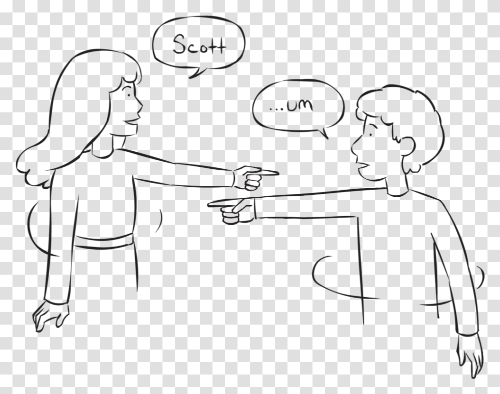 Two People Pointing To Each Other As Part Of Fast Paced, Hand, Teacher, Blackboard Transparent Png