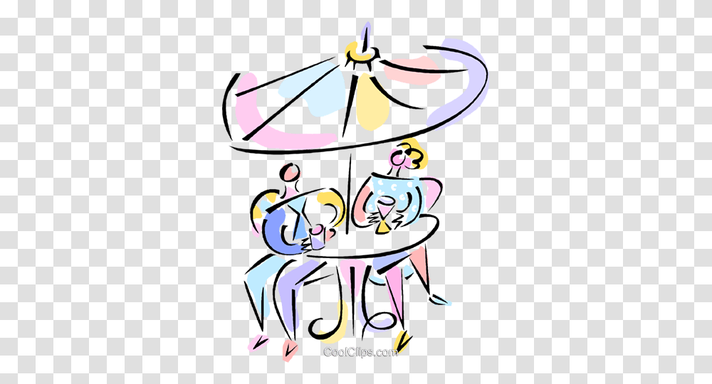 Two People Sitting Under An Umbrella Royalty Free Vector Clip Art, Doodle, Drawing, Crowd, Comics Transparent Png