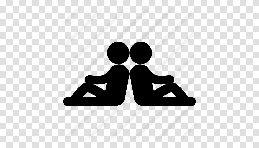 Two Persons Sitting Back With Back In Symmetrical Posture, Gray, World Of Warcraft Transparent Png
