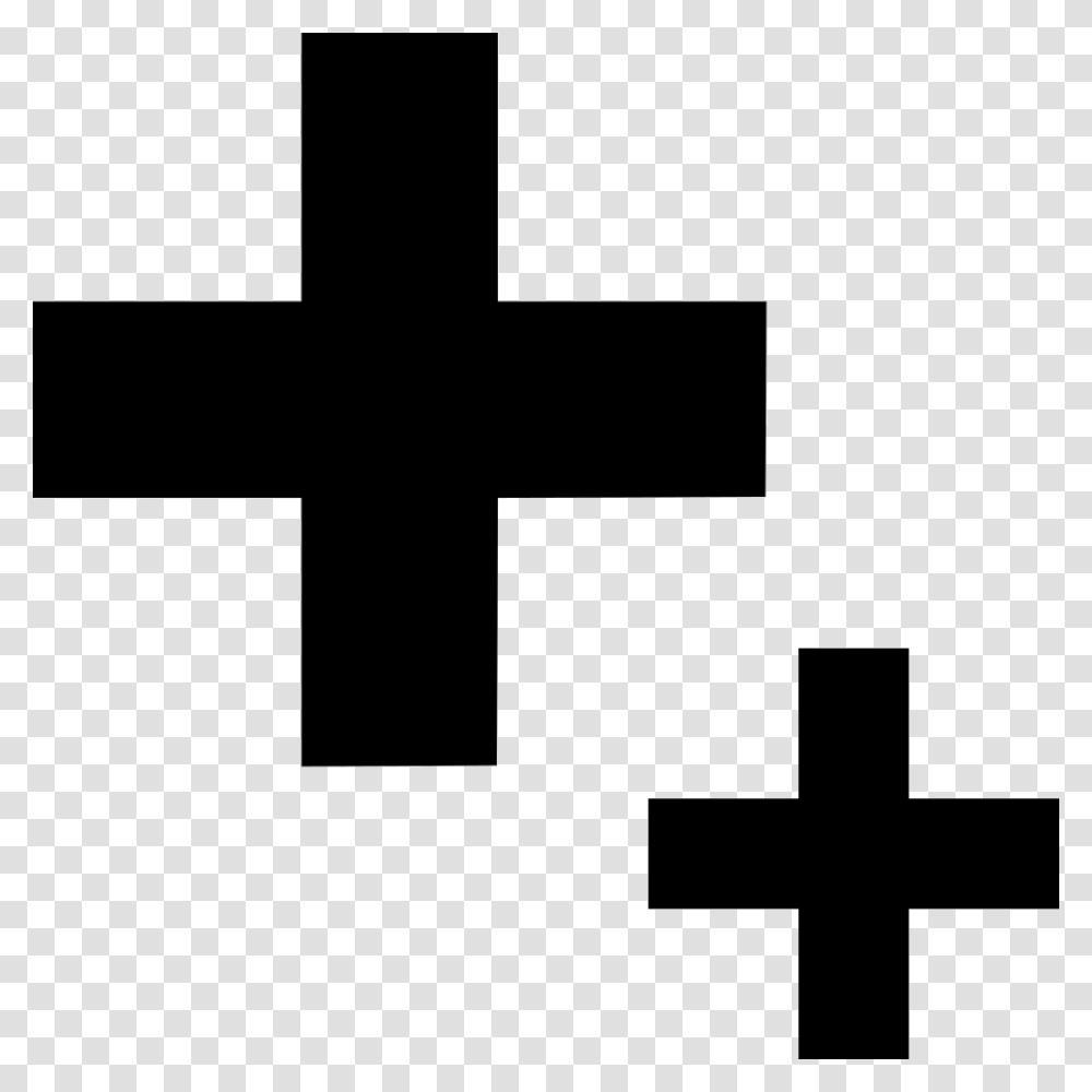 Two Plus Sign Big Big Plus Sign, Cross, Crucifix, Logo Transparent Png