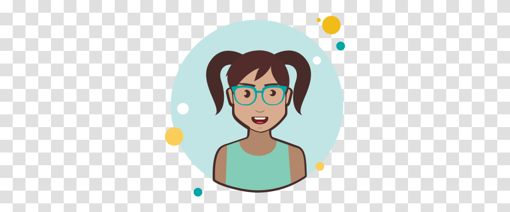 Two Ponytails Hair Lady With Green Woman Icons8, Face, Smile, Female, Outdoors Transparent Png