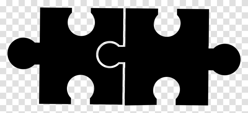 Two Puzzle Pieces Icon, Number, Jigsaw Puzzle Transparent Png