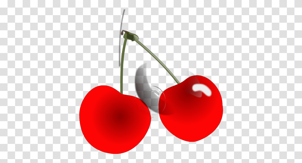 Two Red Cherries Icons Cherry, Plant, Fruit, Food, Lamp Transparent Png