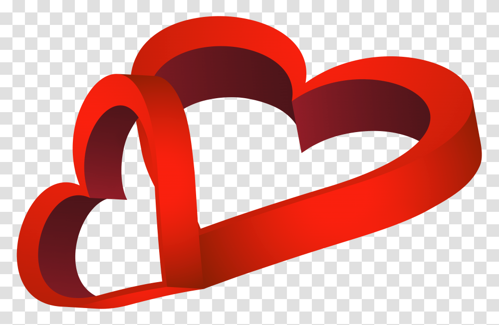Two Red Hearts Clip Art, Modern Art, Paper Transparent Png