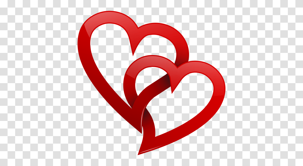 Two Red Hearts Clipart Transparent Png