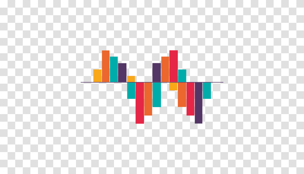 Two Sided Colorful Bar Graph, Modern Art Transparent Png