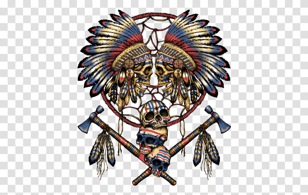 Two Skulls Dreamcatcher The Native American War Dreamcatcher, Head, Face, Performer Transparent Png