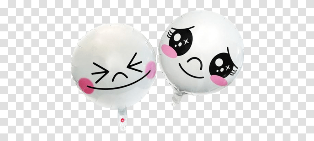 Two Smilies White Balloon, Food, Candy, Lollipop, Animal Transparent Png
