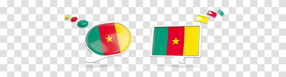 Two Speech Bubbles Illustration Of Flag Cameroon Circle, Text, Logo, Symbol, Trademark Transparent Png