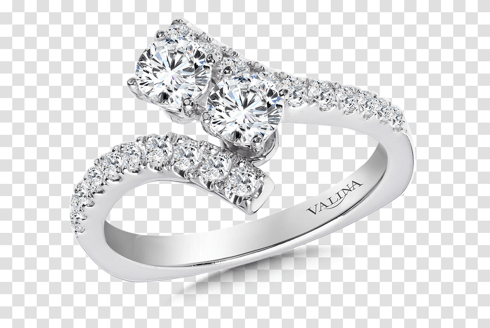 Two Stone Diamond Engagement Ring Moutning In 14k White Gold 96 Ct Tw Ring, Platinum, Accessories, Accessory, Jewelry Transparent Png