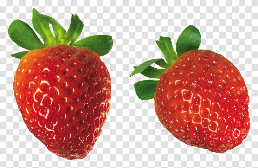 Two Strawberries Strawberry Transparent Png