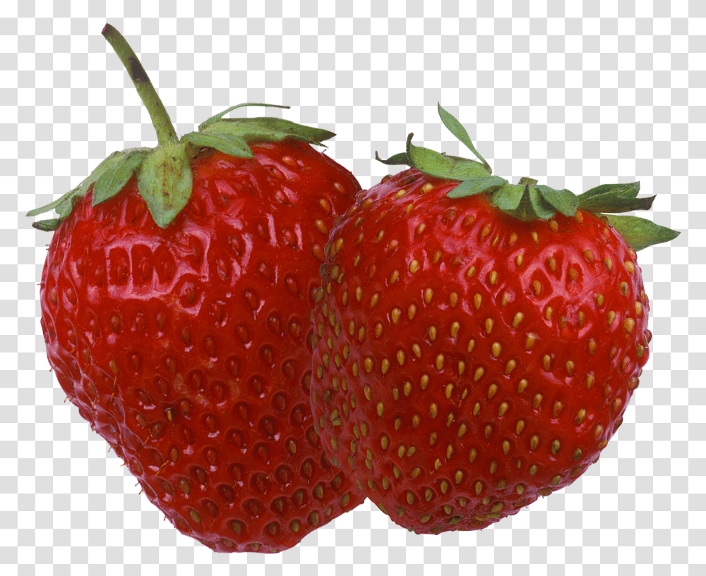 Two Strawberries Two Strawberries, Strawberry, Fruit, Plant, Food Transparent Png