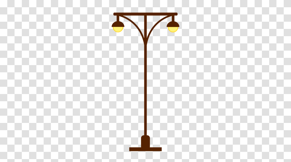 Two Street Lamps, Lamp Post, Cross Transparent Png