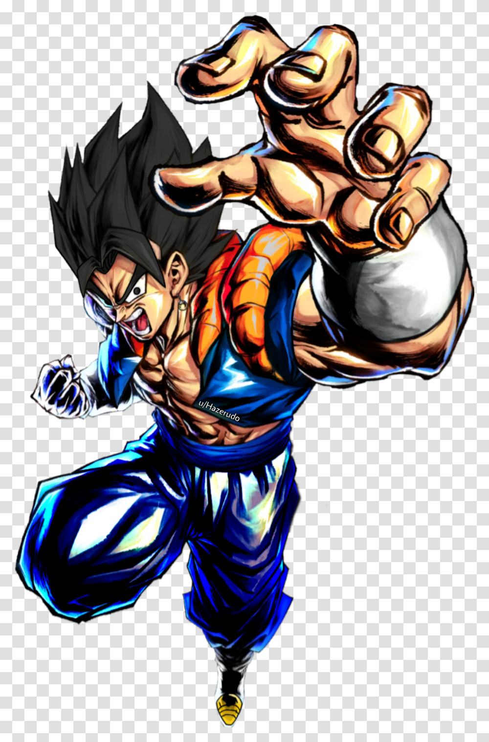 Two Strongest Gogito Dragon Ball Legends Gogeta Ssj, Hand, Person, Human, Claw Transparent Png