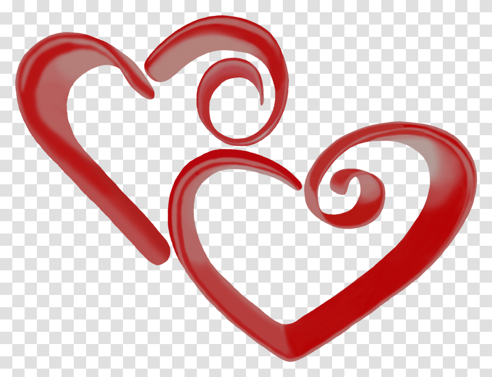 Two Swirl Hearts Clipart Empathie C Est Tendre La Main Transparent Png