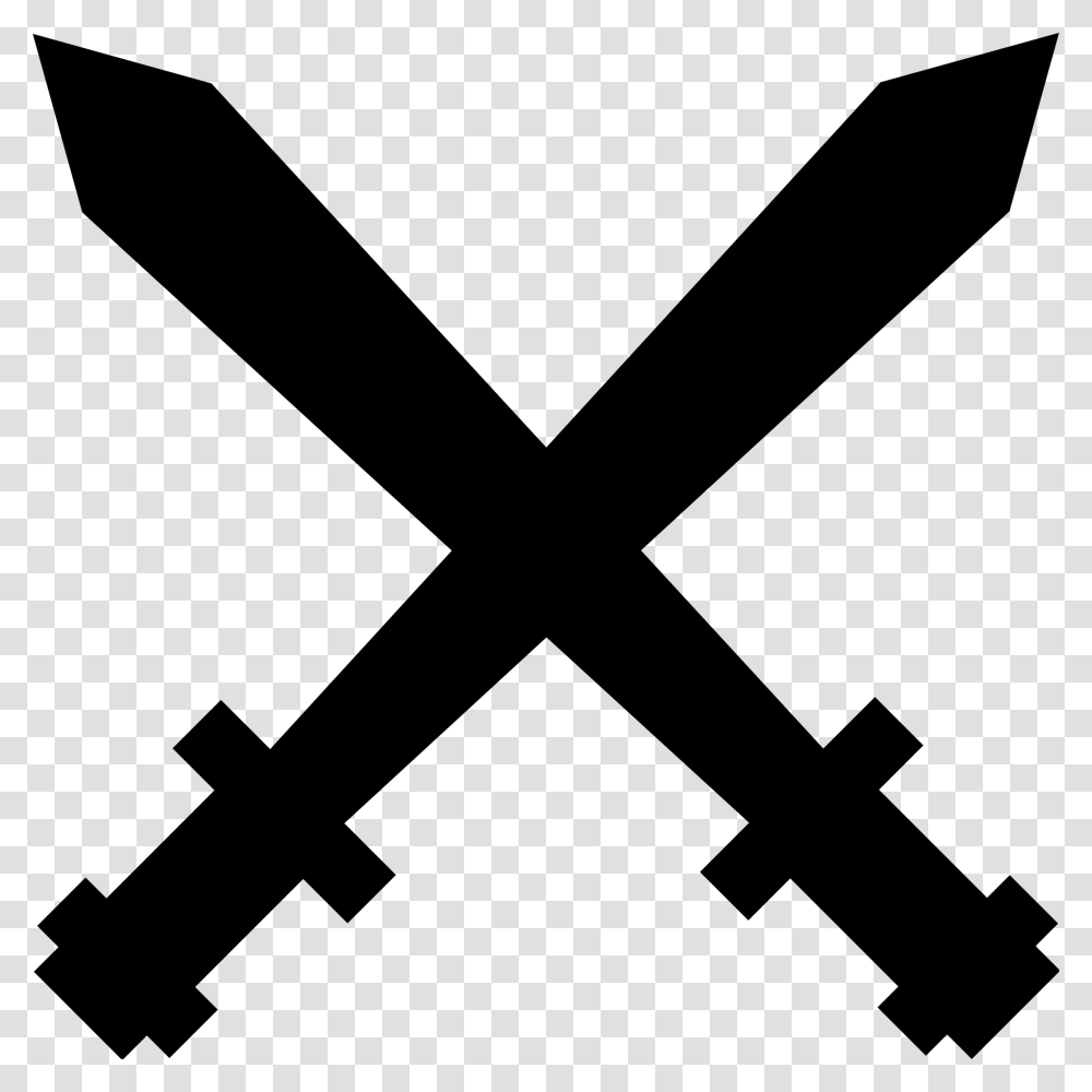 Two Swords Crossed Clipart Two Swords Crossed, Gray, World Of Warcraft Transparent Png