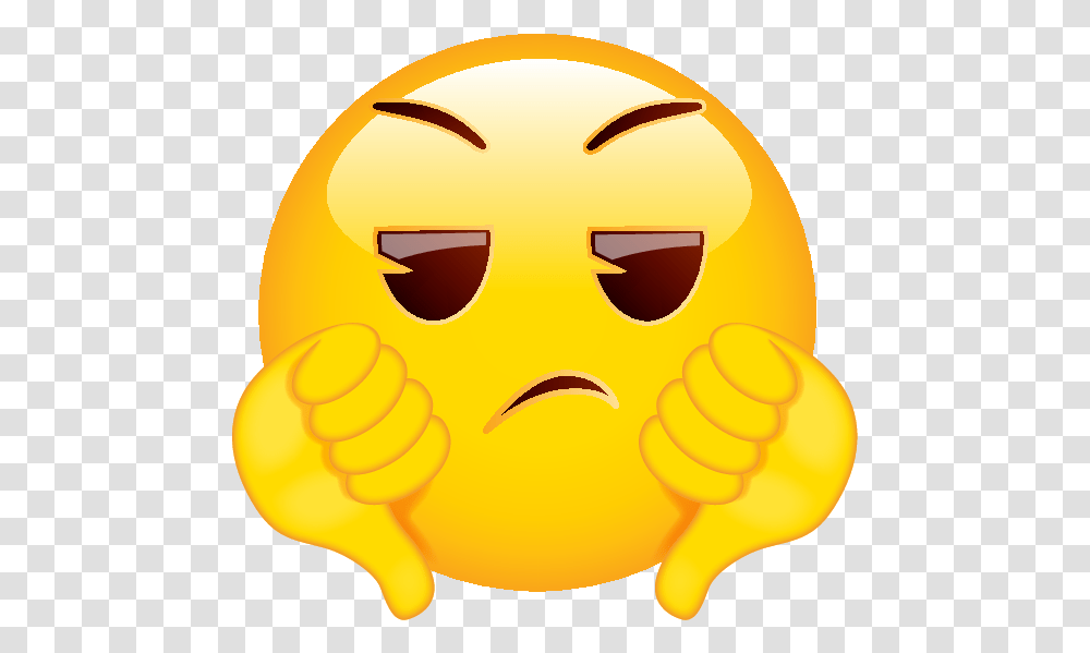 Two Thumbs Down Emoji, Pac Man, Outdoors, Hand, Toy Transparent Png