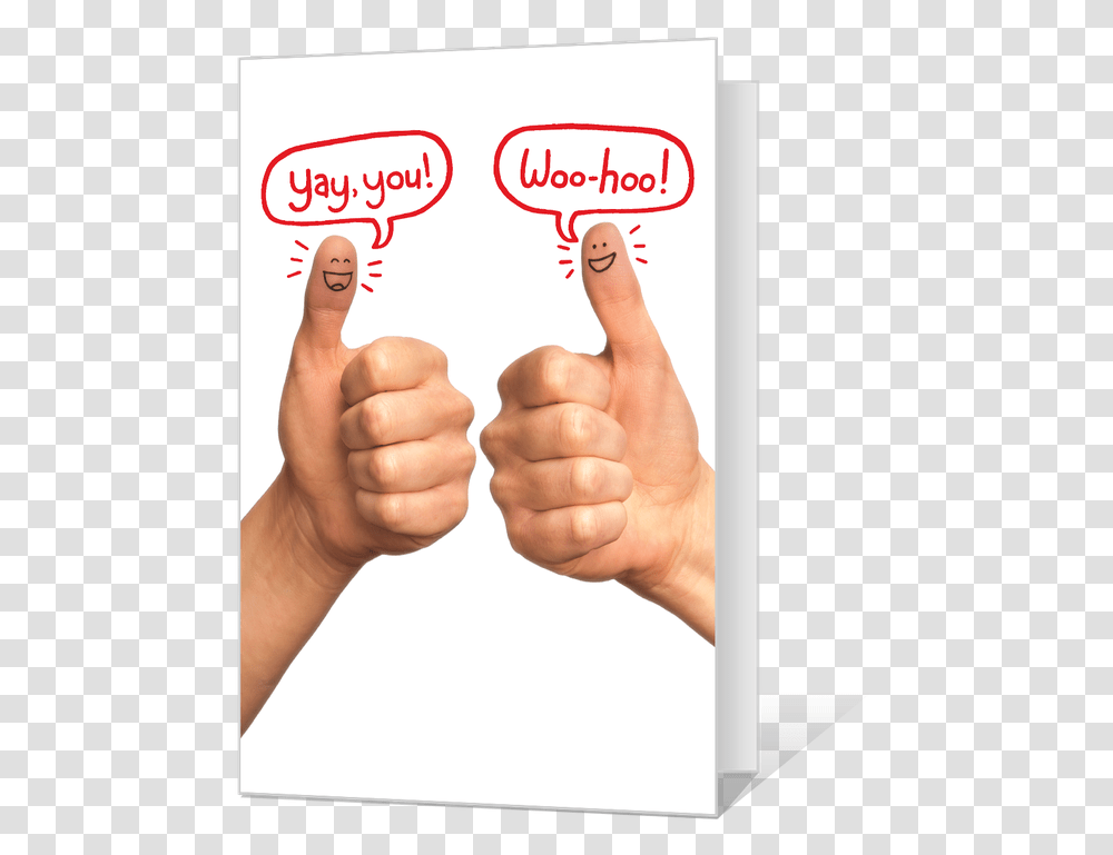 Two Thumbs Up Printable Father's Day Printable Cards Funny, Person, Human, Finger, Hand Transparent Png