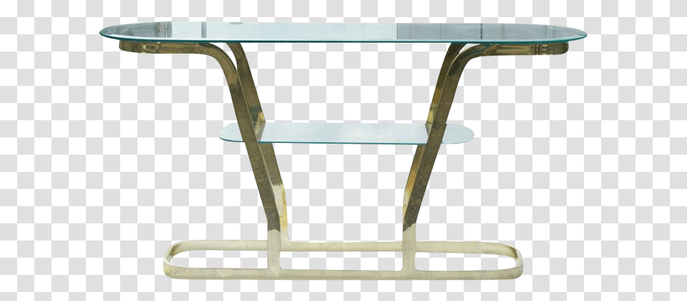 Two Tier Brass And Glass Console Sofa Table For Sale, Chair, Furniture, Stand, Shop Transparent Png