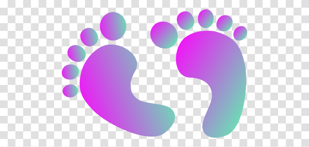 Two Tone Purple Baby Feet Clip Arts For Web, Footprint, Balloon Transparent Png