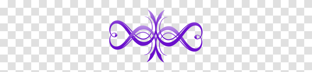 Two Tone Purple Heart Infinity Flourish Clip Art, Nature, Outdoors, Pattern Transparent Png