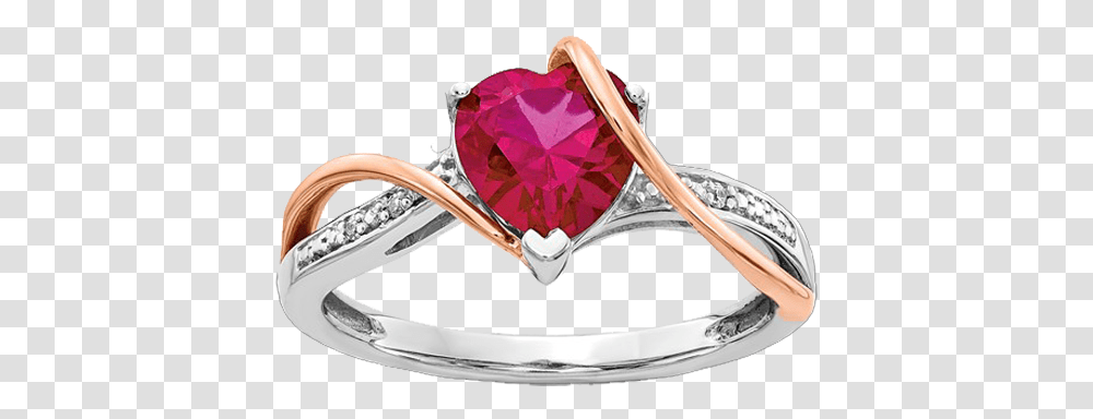 Two Tone Ruby Heart Ring Pre Engagement Ring, Accessories, Accessory, Jewelry, Gemstone Transparent Png