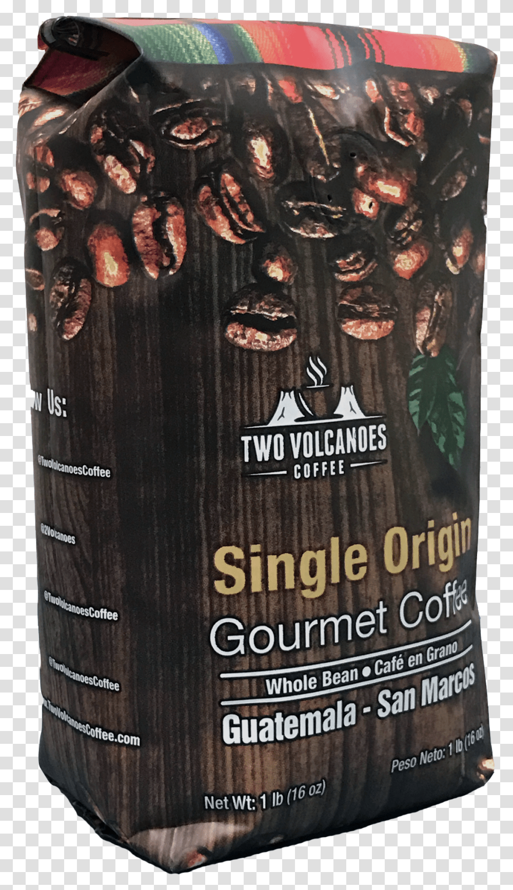 Two Volcanoes Coffee, Alcohol, Beverage, Tin, Bottle Transparent Png