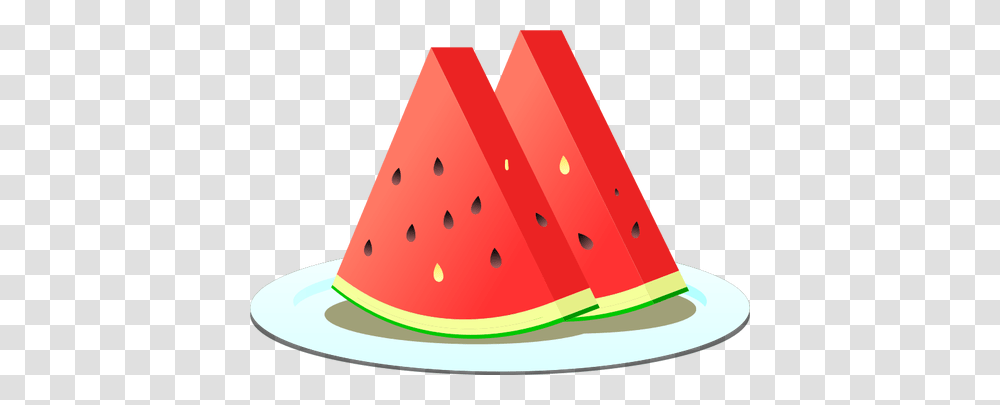 Two Watermelon Slices, Plant, Fruit, Food, Birthday Cake Transparent Png