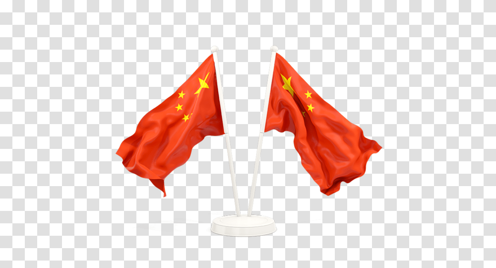 Two Waving Flags Illustration Of Flag Of China, American Flag, Emblem Transparent Png