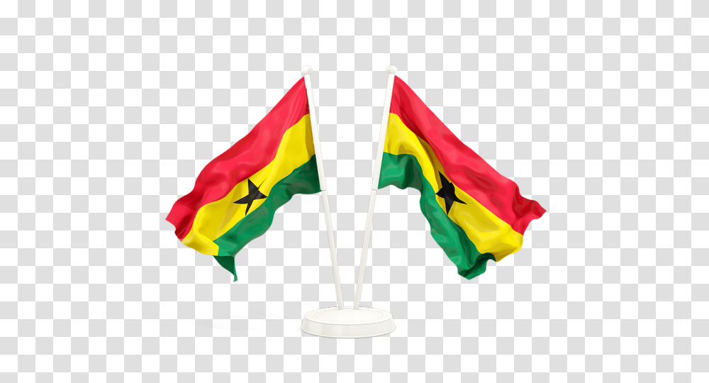 Two Waving Flags Illustration Of Flag Of Ghana, American Flag, Star Symbol Transparent Png