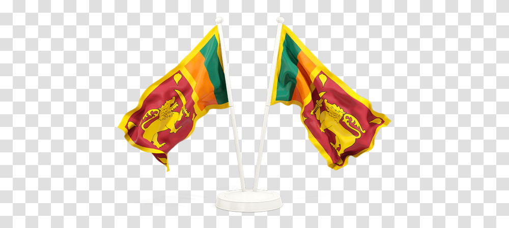 Two Waving Flags Us Flag And Sri Lankan Flag, American Flag, Emblem Transparent Png