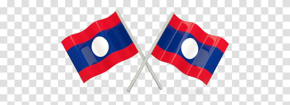 Two Wavy Flags France Flag, American Flag, Stick Transparent Png