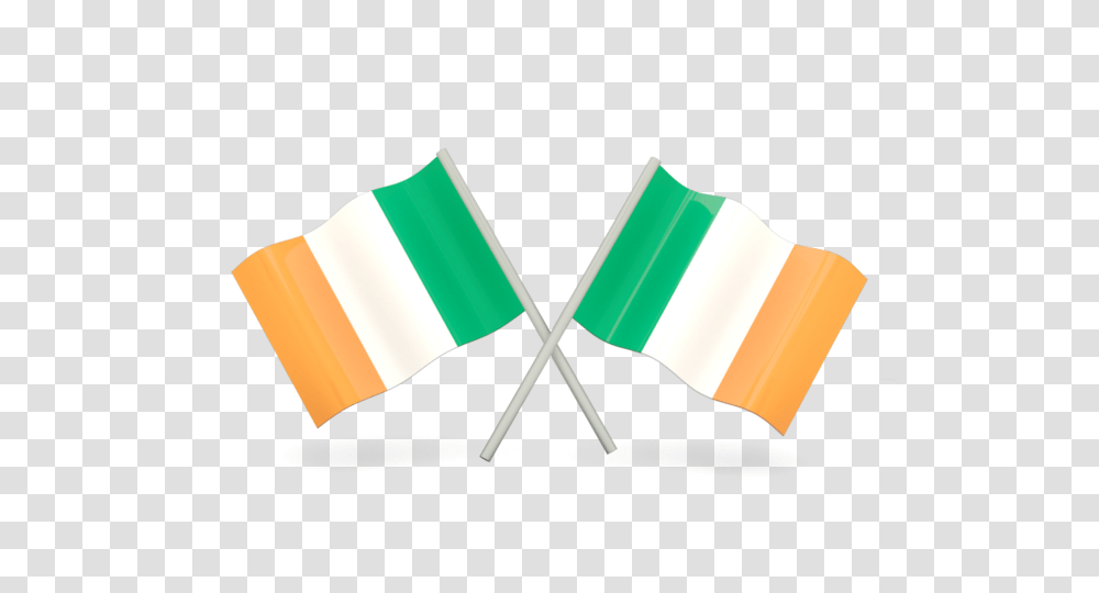 Two Wavy Flags Illustration Of Flag Of Ireland, Stick, Tablecloth, Aluminium Transparent Png