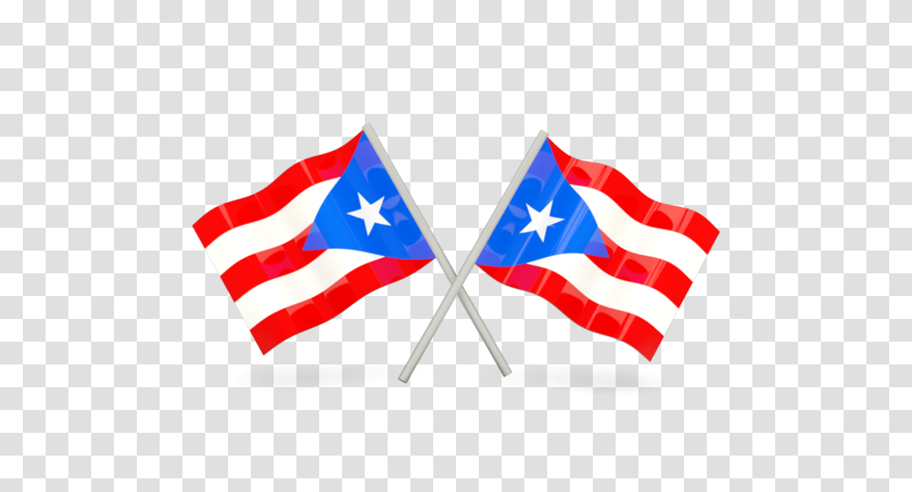 Two Wavy Flags Illustration Of Flag Of Puerto Rico, American Flag Transparent Png