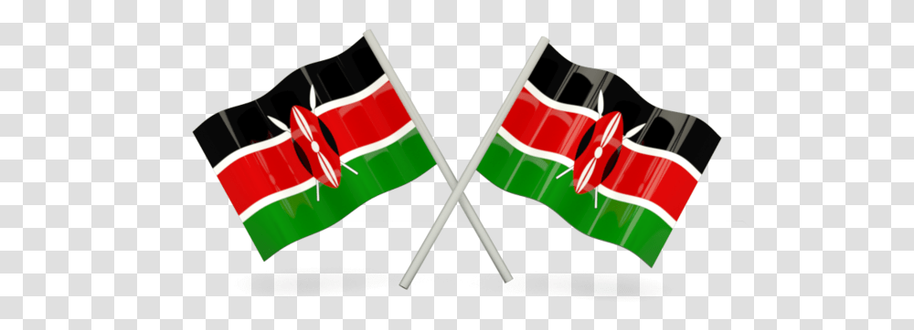 Two Wavy Flags Kenyan Flag, American Flag, Stick, Christmas Stocking Transparent Png