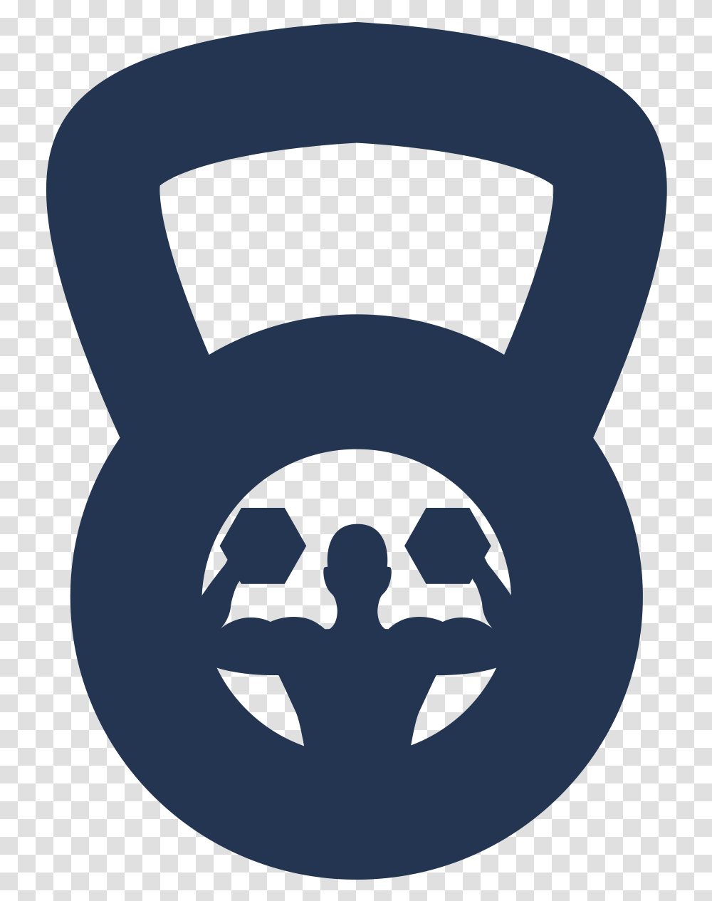 Two Weightlifting Tools Of Padlock Shape Svg Icon Kettlebell, Stencil, Plant Transparent Png