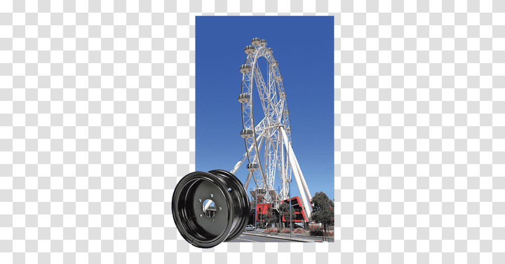 Two Wheeler Tyres, Ferris Wheel, Amusement Park, Construction Crane, Steamer Transparent Png