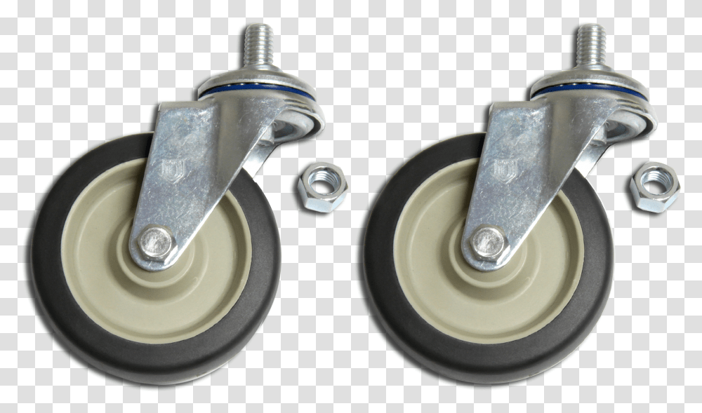 Two Wheels And Screws For A Ladder Roller Skates, Sink Faucet, Machine, Spoke Transparent Png