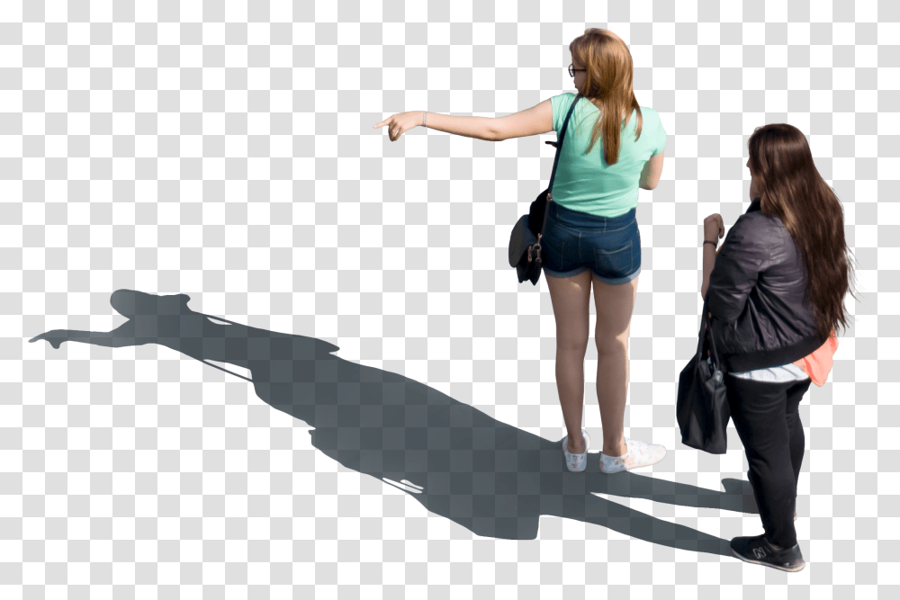 Two White Girls Cutout With Leisure, Person, Clothing, Shorts, Bag Transparent Png