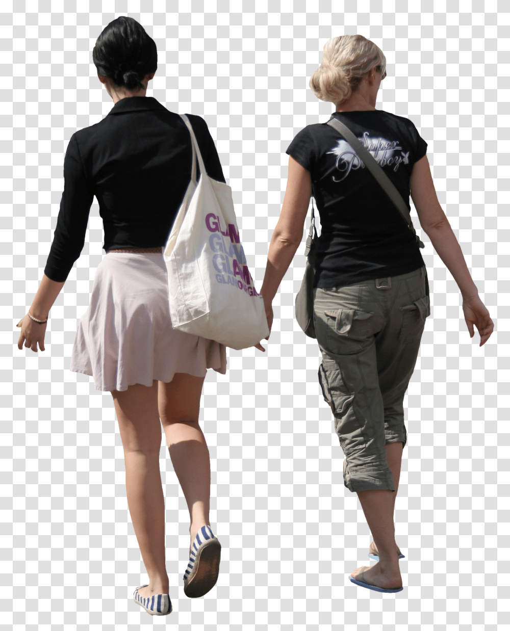 Two Women Free Cut Out People Trees And Leaves People 2d, Clothing, Person, Skirt, Sleeve Transparent Png