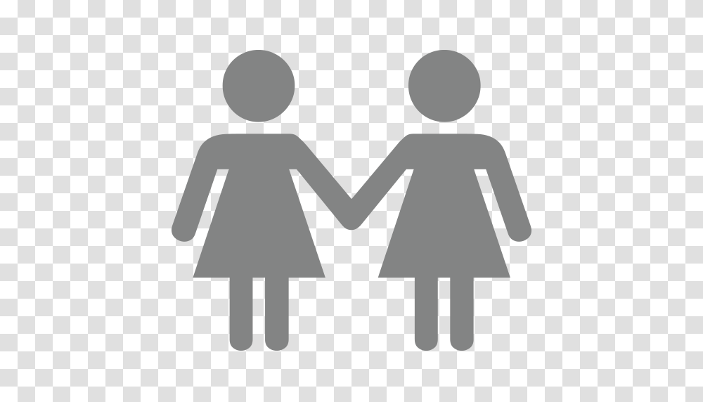 Two Women Holding Hands Emoji For Facebook Email Sms Id, Road, Sign, Tarmac Transparent Png